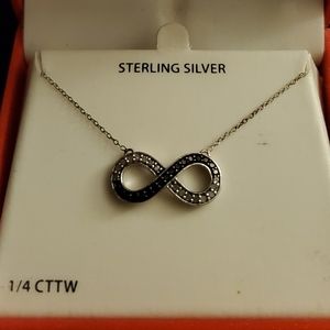 B&W Infinity necklace